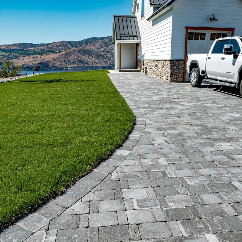 Completed driveway